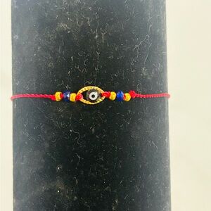 Handmade Evil Eye Bracelet – Adjustable Red String Bracelet